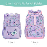 Butterfly Purple Toddler Backpack 12 Inch