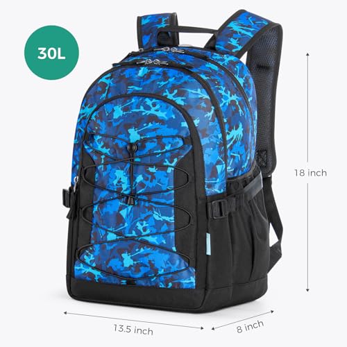 Camo Blue Backpack