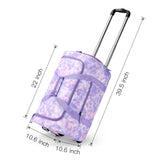 Tie Dye Purple Rolling Duffle Bag
