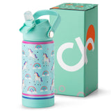 Unicorn Blue Water Bottle 14Oz