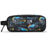 Monster Truck Black Pencil Bag