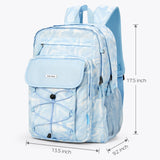 Solid Baby Blue Backpack