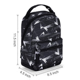 Geometry Black Portable Lunch Box