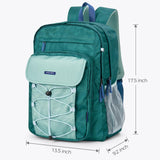 Solid Navy Green Backpack