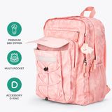Solid Light Pink Backpack