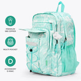 Solid Teal Green Backpack