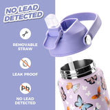 Butterfly Pink Water Bottle 18Oz