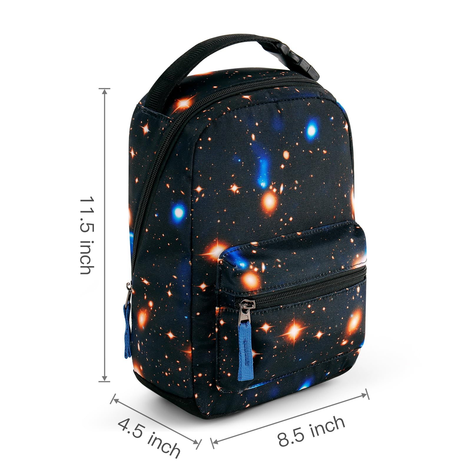 Galaxy Black Portable Lunch Bag