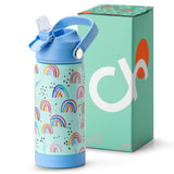 Rainbow Blue Water Bottle 14Oz