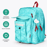 Solid Teal Blue Backpack