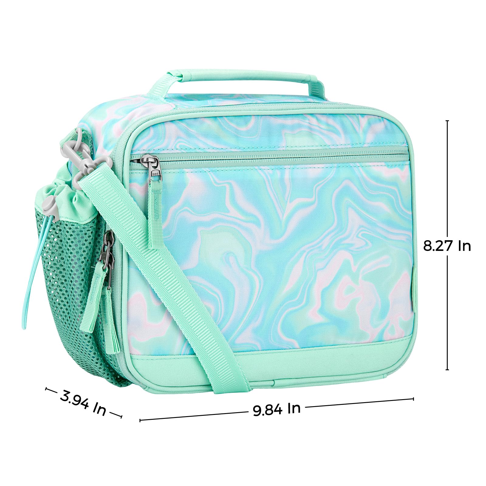 Laser Teal Lunch Box