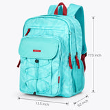 Solid Teal Blue Backpack