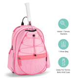 Solid Pink Tennis Bag