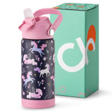 Unicorn Purple Water Bottle 14Oz