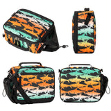 Shark Gradient Orange Lunch Box