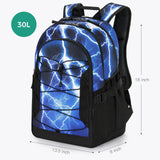 Lighting Blue Backpack 18Inch