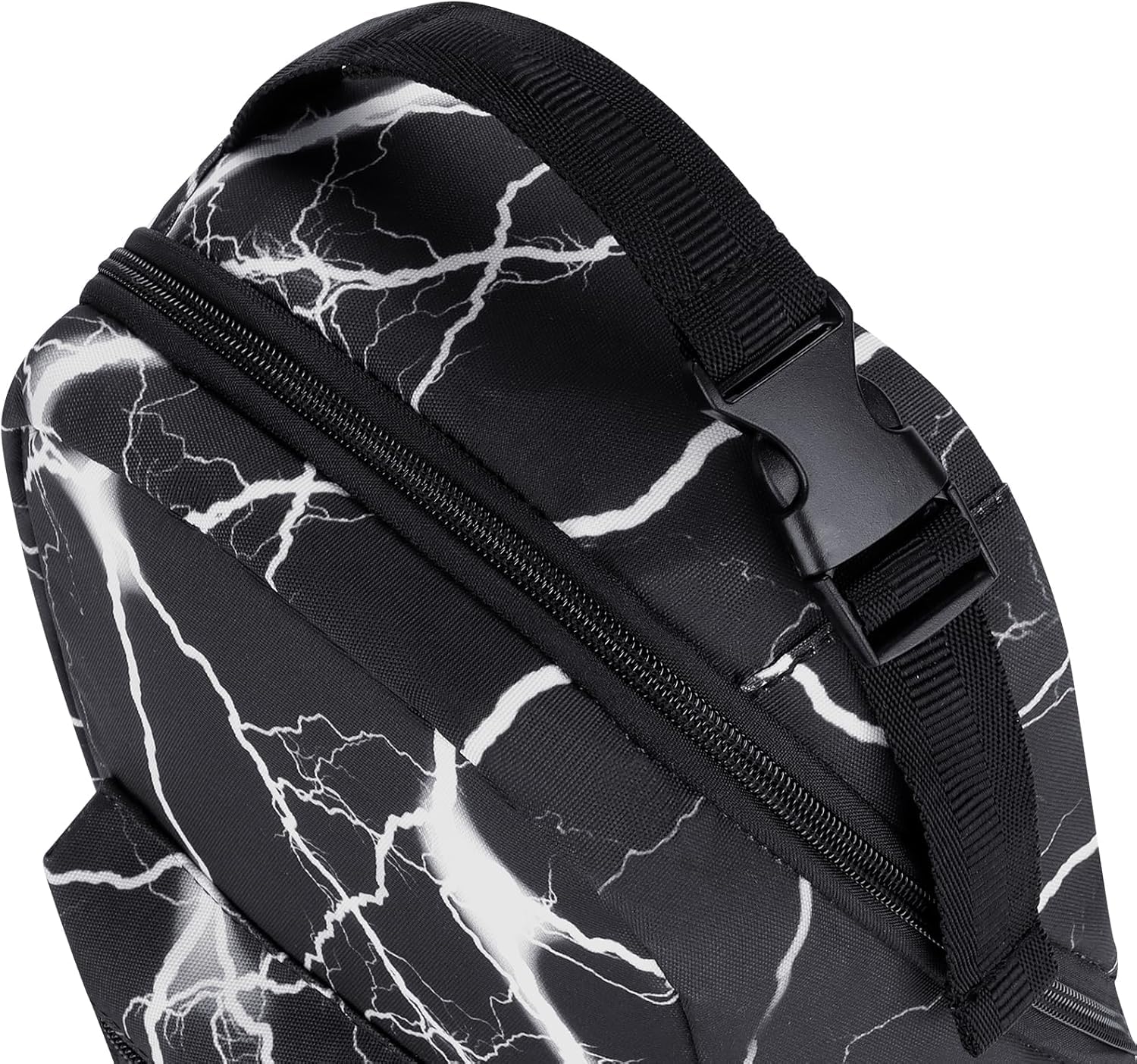 Geometry Black Portable Lunch Box