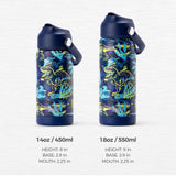 Dinosaur Blue Water Bottle 18Oz