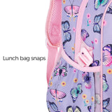 Butterfly Flower Purple Backpack