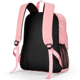Solid Black Pink Backpack