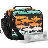 Shark Gradient Orange Lunch Box