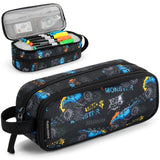 Monster Truck Black Pencil Bag