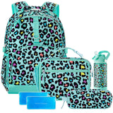 Leopard Green Backpack