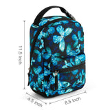 Butterfly Blue Portable Lunch Bag