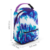 Tiy Dye Purple Portable Lunch Bag