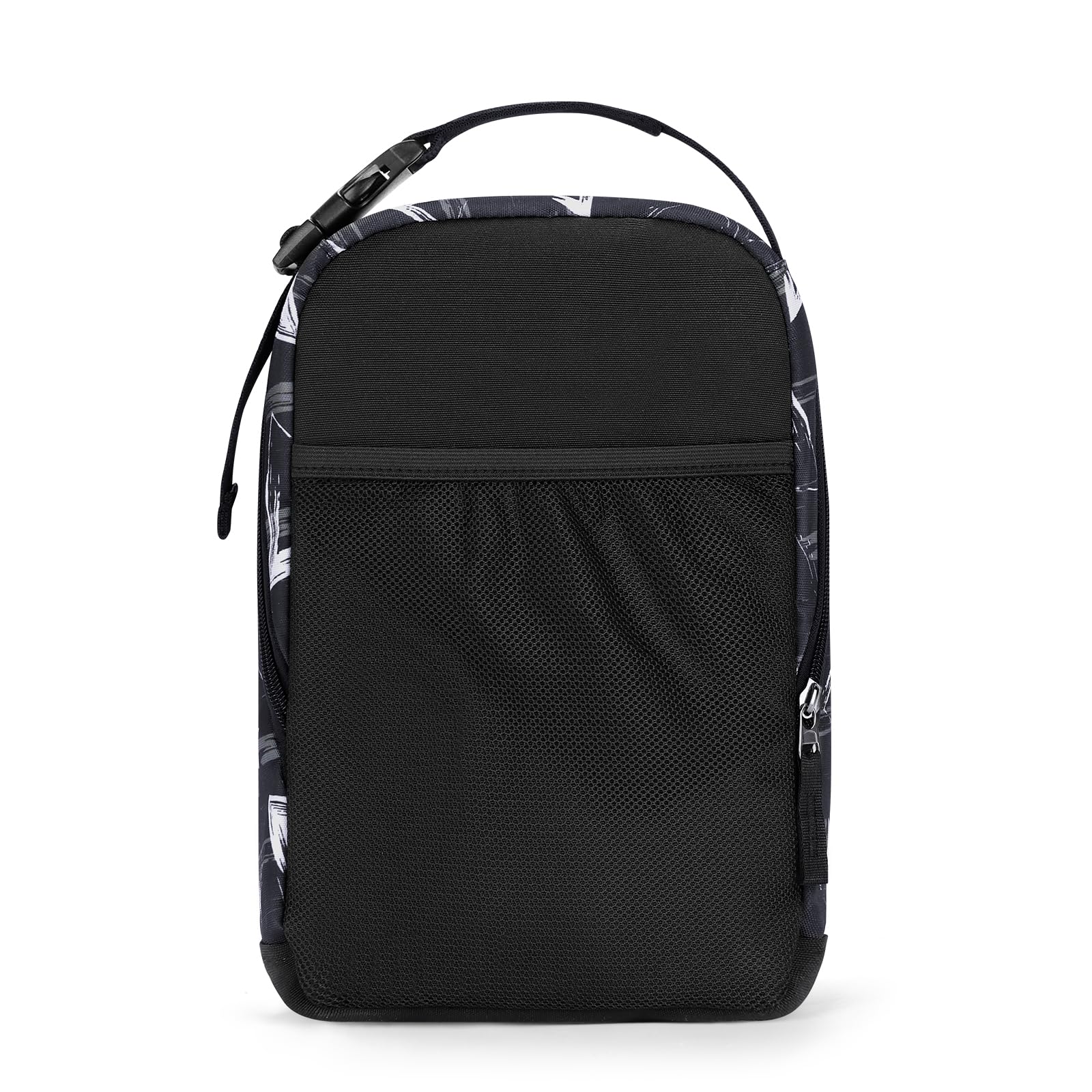 Geometry Black Portable Lunch Box