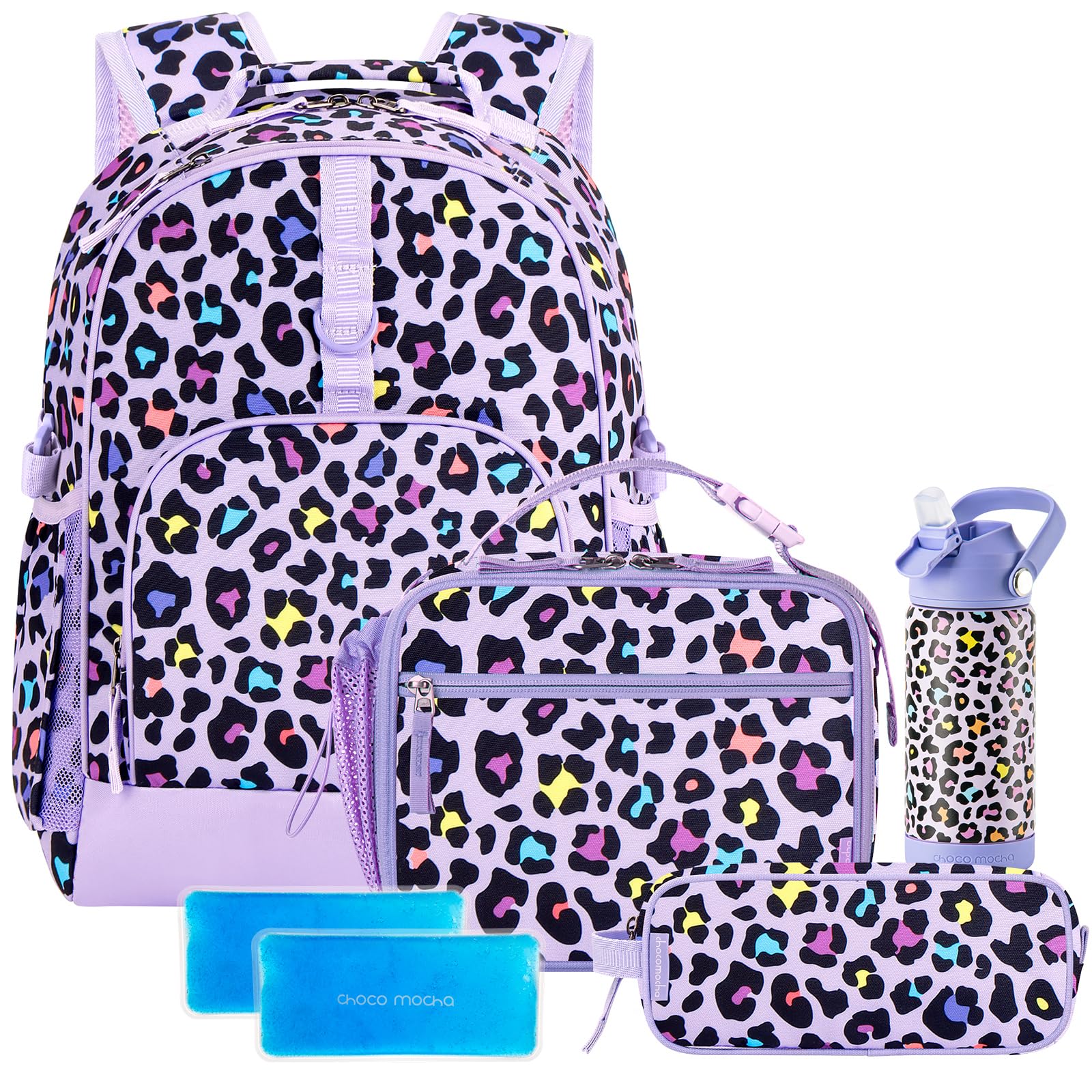 Leopard Purple Backpack