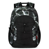 Geometric Black Backpack