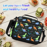 Dinosaur Black Lunch Box