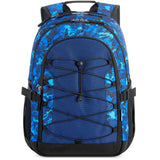 Geometric Blue Backpack
