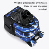 Geometric Blue Backpack