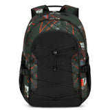 Geometric Red Backpack