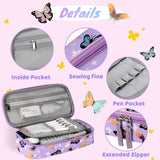 Butterfly Purple Pencil Case Pencil Case Choco Mocha