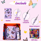 Butterfly-Purple Wallet Girls Wallet Choco Mocha