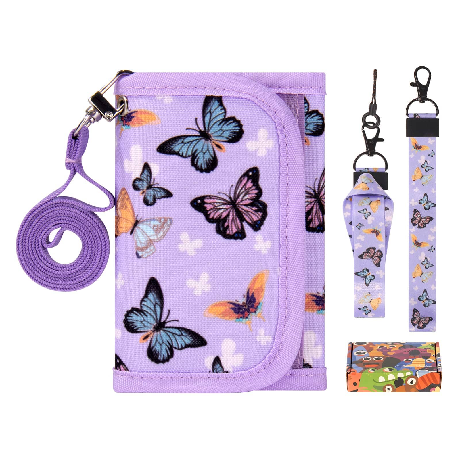Butterfly-Purple Wallet Girls Wallet Choco Mocha