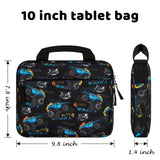 Choco Mocha 10 Inch Kids Tablet Sleeve Bag for Boys, Kids Tablet Carrying Case for Fire 7, Fire HD 8 Tablet, Kindle Kids Edition, iPad, Toddler Tablet Bag,Truck Black Choco Mocha
