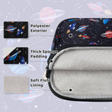Choco Mocha 10 Inch Kids Tablet Sleeve Bag for Boys, Kids Tablet Carrying Case for Fire 7, Fire HD 8 Tablet, Kindle Kids Edition, iPad,Toddler Tablet Bag, Rocket Black Choco Mocha