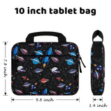 Choco Mocha 10 Inch Kids Tablet Sleeve Bag for Boys, Kids Tablet Carrying Case for Fire 7, Fire HD 8 Tablet, Kindle Kids Edition, iPad,Toddler Tablet Bag, Rocket Black Choco Mocha
