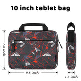 Choco Mocha 10 Inch Kids Tablet Sleeve Bag for Boys, Kids Tablet Carrying Case for Fire 7, Fire HD 9 Tablet, Kindle Kids Edition, iPad, Geometry Black Choco Mocha