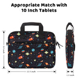 Choco Mocha 12.5 Inch Kids Tablet Sleeve Bag for Boys, Kids Tablet Carrying Case for Fire HD 10, Fire HD 8, Fire 10 Tablet, Chromebook,Kindle Kids Edition, iPad, for Kids, Black Choco Mocha