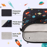 Choco Mocha 12.5 Inch Kids Tablet Sleeve Bag for Boys, Kids Tablet Carrying Case for Fire HD 10, Fire HD 8, Fire 10 Tablet, Chromebook,Kindle Kids Edition, iPad, for Kids, Black Choco Mocha