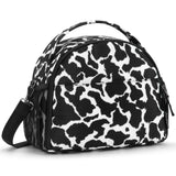 Choco Mocha Cow Print Lunch Bag for Girls, Insulated Lunch Bag for Middle School Girls, Black Preppy Lunch Box for Teen Girls Choco Mocha