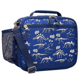 Choco Mocha Dinosaur Lunch Box for Boys Kids Lunch Box for Boys Lunch Boxes for School Boys Lunchbox for Kids Fossil Lunch Bag with Shoulder Strap for Toddler Preschool Kindergarten kids 3yrs+ Blue Choco Mocha
