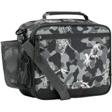 Choco Mocha Dinosaur Lunch Box for Boys Kids Lunch Box for Boys Lunch Boxes for School Boys Lunchbox for Kids Lunch Bag for Boys with Shoulder Strap for Toddler Preschool Kindergarten Camo Choco Mocha