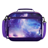 Choco Mocha Galaxy Kids Lunch Box for Girls Lunch Boxes for School Lunch Bag for Girls with Shoulder Strap for Toddler Preschool Kindergarten kids Purple Choco Mocha
