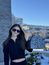 Choco Mocha Leopard Lunch Bag for Girls, Insulated Lunch Bag for Middle School Girls,Cheetah Print Preppy Lunch Box for Teen Girls Choco Mocha